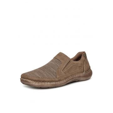 Pantofi barbati  textil - Bej