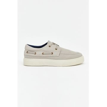 Pantofi boat uni de panza - Grej
