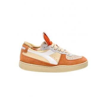 Pantofi sport din piele si piele intoarsa Basket Row