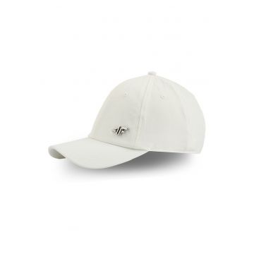 Sapca cu cozoroc  strapback unisex alb 56cm