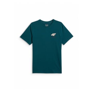 Tricou barbatesc  turcoaz - Albastru