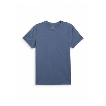 Tricou barbati  M4378 - albastru - bumbac