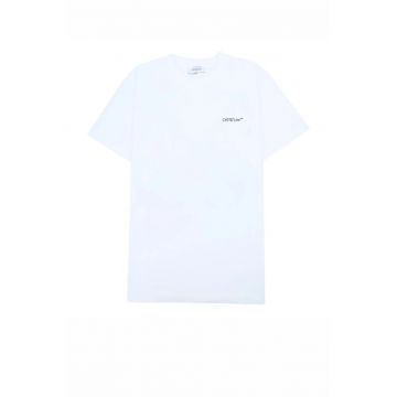 Tricou barbati -  printed logo - Alb