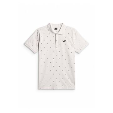 Tricou barbati -  regular - alb - din bumbac