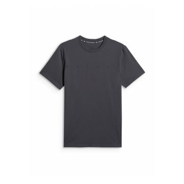 Tricou barbati  regular - gri - bumbac - confortabil