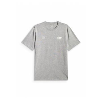 Tricou barbati  regular - gri - bumbac - croiala lejera