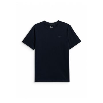 Tricou barbati  simplu - bleumarin - bumbac