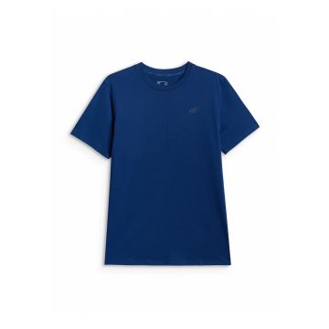 Tricou barbati  simplu - croiala regular - material usor - culoare albastru inchis