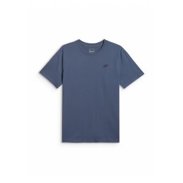 Tricou barbati  simplu - croiala regular - material usor - culoare albastru