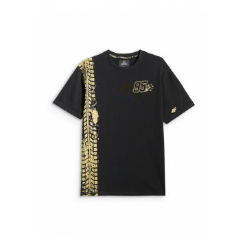 Tricou barbati -  x Bartosz Zmarzlik - negru - imprimeu cu numarul 95 si sase stele - bumbac