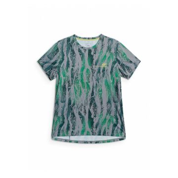 Tricou pentru ciclism  uscare rapida - verde/gri - poliester -