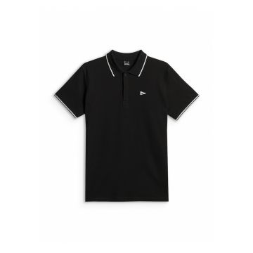 Tricou polo barbati  croiala clasica - negru - Negru