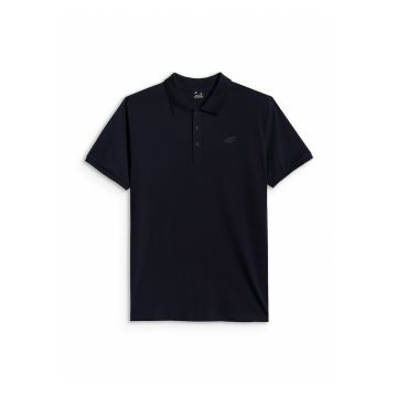 Tricou polo -  barbati - culoare neagra - material bumbac