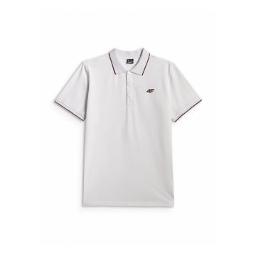 Tricou polo barbati -  regular - alb - din bumbac