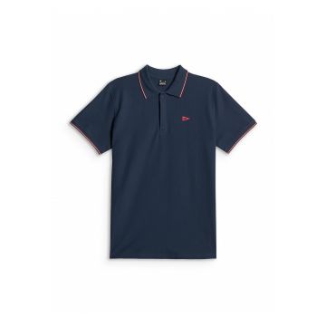 Tricou polo barbati -  regular - bleumarin - din bumbac