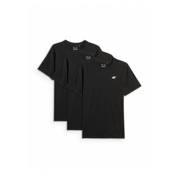 Tricouri barbati -  set de 3 - regular - bumbac - negru