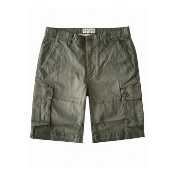 U.S. Polo - Pantaloni scurti cargo uni - Verde padure