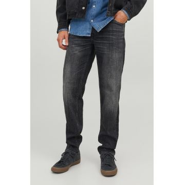 Blugi conici cu aspect decolorat Mike - Negru stins