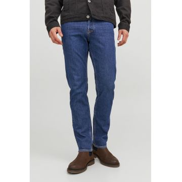 Blugi cu croiala conica Mike - Albastru melange