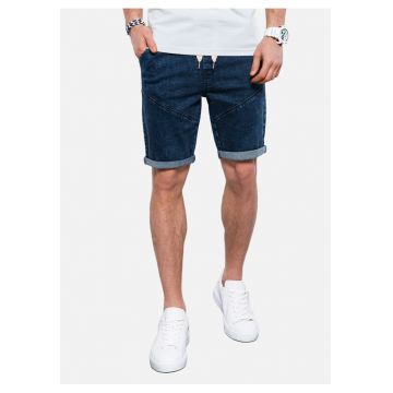 Blugi scurti  W361 gri - Albastru inchis