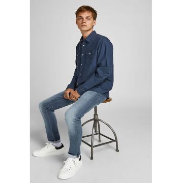 Blugi slim fit Glenn Icon 857 - Albastru deschis