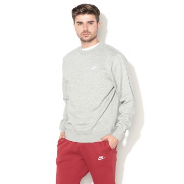 Bluza de trening cu decolteu la baza gatului Sportswear369 - Gri deschis/Gri cenusiu