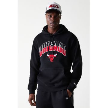 Hanorac cu buzunar kangaroo NBA Chicago Bulls - Rosu/Negru