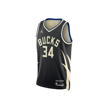 Maiou sportiv -  Milwaukee Bucks - respirabil - negru - poliester