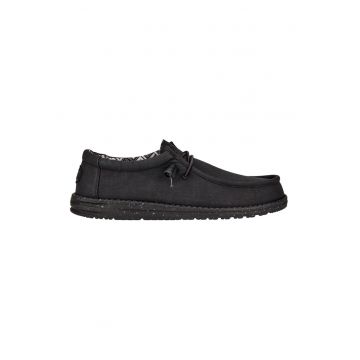 Mocasini cu sireturi de ajustare Wally - Negru