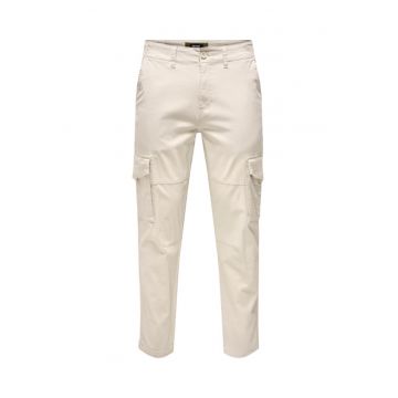 Pantaloni barbati -  302890750 - Bumbac - Ecru