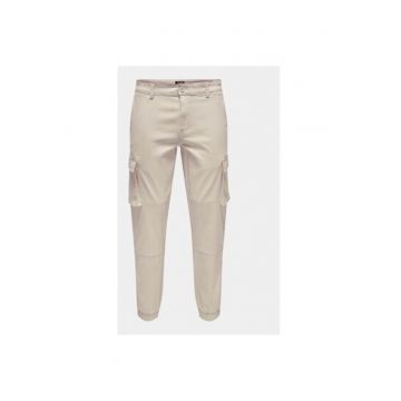 Pantaloni barbati -  303333102 - Bumbac/Bumbac - Bej - Bej
