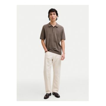 Pantaloni barbati -  bej - material textil - croiala lejera - casual