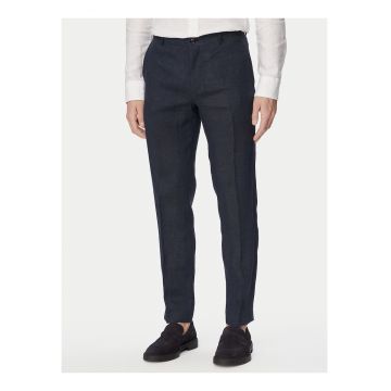 Pantaloni barbati -  bleumarin - elegant - skinny - 100% in