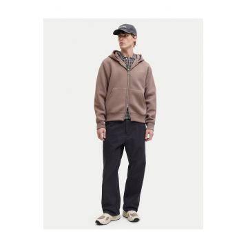 Pantaloni barbati -  bumbac organic - negru - fermoar -