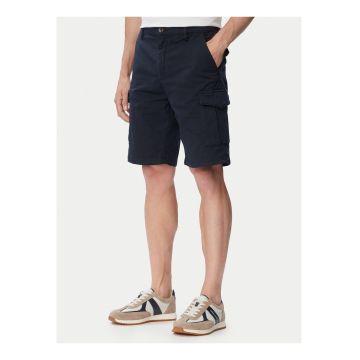 Pantaloni barbati -  casual - fermoar - albastru - bumbac