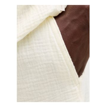Pantaloni barbati -  casual - relaxed fit - alb - bumbac