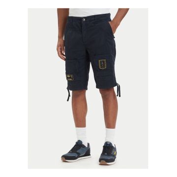 Pantaloni barbati -  Regular Fit - alb si albastru - bumbac - set de sorturi