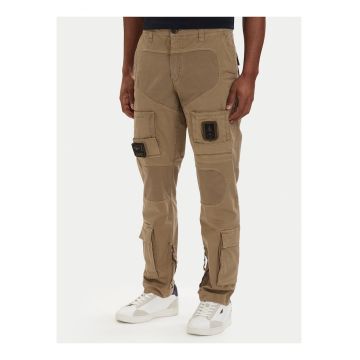 Pantaloni cargo Barbati -  Kaki - bumbac - regular fit