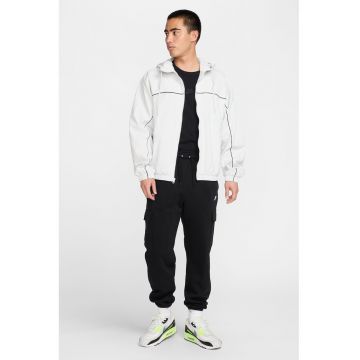 Pantaloni de trening cargo cu snur - Negru