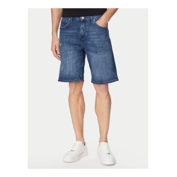 Pantaloni scurti barbati -  albastru - denim - regular fit - bumbac