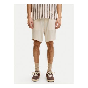 Pantaloni scurti barbati -  bej - material textil - croiala regulara - casual