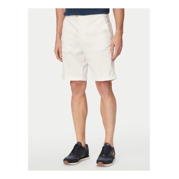 Pantaloni scurti Barbati -  bumbac - casual - Alb