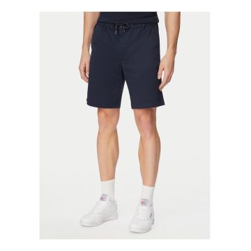 Pantaloni scurti barbati -  casual - bumbac - Alb/Albastru