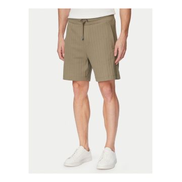 Pantaloni scurti barbati -  casual - verde - bumbac