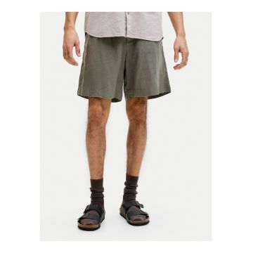Pantaloni scurti barbati -  casual - verde - material textil