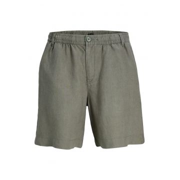 Pantaloni scurti barbati -  casual - verde - material textil