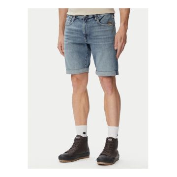 Pantaloni scurti barbati -  denim - casual - albastru - bumbac
