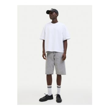 Pantaloni scurti barbati -  gri - bumbac - regular fit -