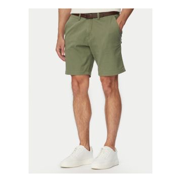 Pantaloni scurti barbati -  gri - bumbac si bumbac organic - casual - regular fit