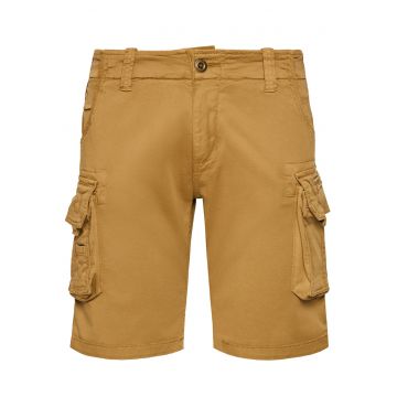 Pantaloni scurti barbati -  slim fit - maro - bumbac -